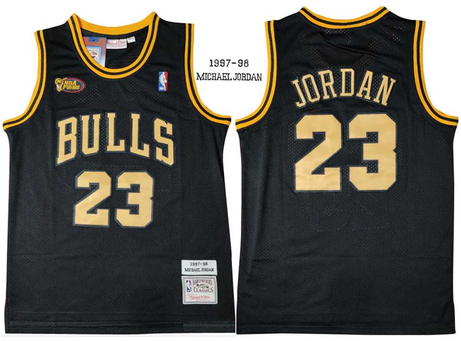 Bulls 23 Michael Jordan Black 1997-98 Hardwood Classics NBA Finals Mesh Jersey,We sell and wholesale Bulls 23 Michael Jordan Black 1997-98 Hardwood Classics NBA Finals Mesh Jersey on line form chian!